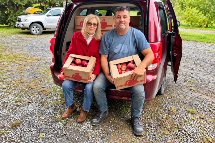 Cowansville : 1 500 livres de pommes pour la communauté